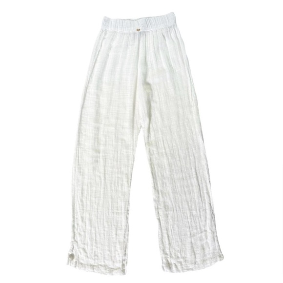 PQ Swim Pant Coverup in Off White Water Lily - Picture 6 of 10